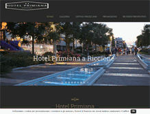 Tablet Screenshot of hotelprimiana.it
